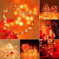thumbnail image 2 of Yalin 4 Pack Battery Operated Dewdrop Led Lights,Mini Fairy Lights With Timer Function,For Home Parties Christmas/Halloween Holiday Decoration,6 Hours on/18 Hours Off ,30 LEDs,10 Feet (Orange), 2 of 6