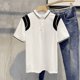 thumbnail image 5 of Camisetas elegantes de estilo urbano para hombre con cuello, camisetas casuales tipo polo para hombre, ropa de verano de manga corta, lisas y económicas, 5 of 5