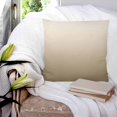 thumbnail image 3 of 20x20 Pillow Covers Set of 2, Brown Beige Throw Pillow Covers Decorative Couch Cushion Case, Gradient Monochrome Modern Country Microfiber Square Pillowcases for Bedroom Car Living Room, 3 of 7