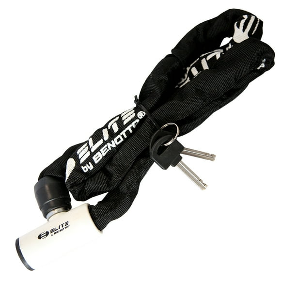 Candado Cadena Negro/Blanco C/2 Llaves Reversibles Elite ELITE BY BENOTTO CNDBTE0044