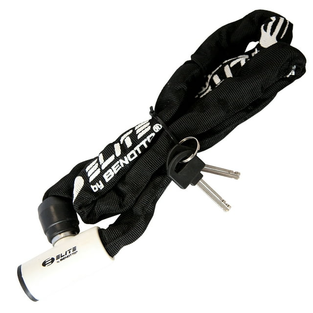 Candado Cadena Negro/Blanco C/2 Llaves Reversibles Elite ELITE BY BENOTTO CNDBTE0044