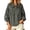 Gray, variant on Tie Neck Ladies Blouse Button down Long Sleeve Fall Cotton Linen Loose Plain Top for Women Ruched Casual Pink M