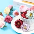 thumbnail image 2 of 10Pcs 4.5cm Artificial Flower Head Retro DIY Realistic Decorative Handcrafts Faux Rose Head Home Decor, 2 of 7