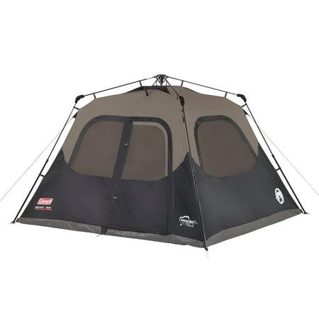 Coleman 6-Person Cabin Camping Tent with Instant Setup  1 Room  Gray