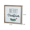 thumbnail image 6 of Parisloft Merry Christmas Wood Framed Sign, Farmhouse Christmas Wall Decor, Multi, 15.8"W, 6 of 6