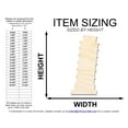 thumbnail image 2 of Unfinished Wood Leaning Tower of Pisa Shape 4" / 1/4", 2 of 3