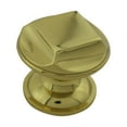 thumbnail image 4 of Kitchen Cabinet Knob Bright Cast Brass Color 1" Dia X 7/8" Proj Polished Brass Finish Non-Tarnish Knob Renovators Supply, 4 of 8