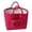 colorA, variant on Fabric Boho Tote Organizer with Handles Portable Storage Bag Large Capacity Laundry Hamper for Picnic Shopping Travel Car Bedroom (S Red)