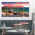 thumbnail image 1 of Colorful Eibsee Lake Sunset - Landscape Photo Canvas Art Print, 1 of 3