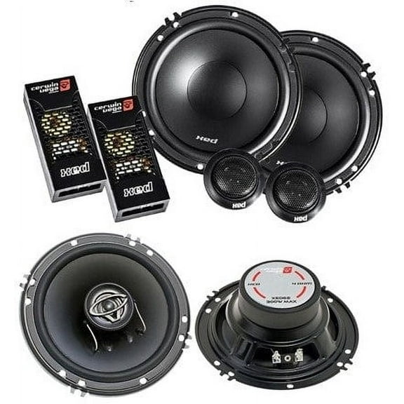 Cerwin Vega XED650C 6.5" Component Speaker & XED62 6.5" Speakers
