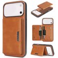 thumbnail image 3 of Klonfd With Foldable Card Holder & Stand For IPhone 17 Pro Wallet Phone With Card Slots Detachable Leather Cover Supports Wireless Charging, 3 of 5