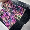 thumbnail image 4 of 1 Pair Comfortable Fleece Stackable Leg Socks With Leopards Pattern And Lace Trim Adjustable For Cold Weather Outfits, 4 of 8