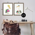 thumbnail image 3 of Stupell Industries Pelicans & Beach Floats Animals Painting Brown Floater Framed Canvas Art Print Wall Art, 25 x 31, Set of 2, 3 of 9