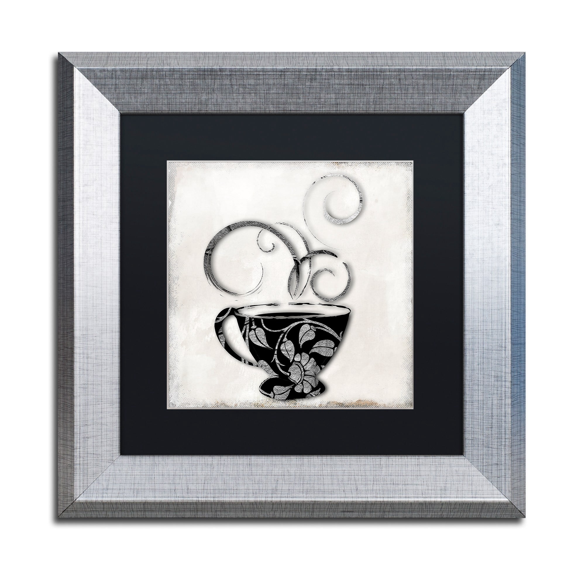 Trademark Fine Art "Silver Brewed 1" Canvas Art by Color Bakery, Black Matte, Silver Frame