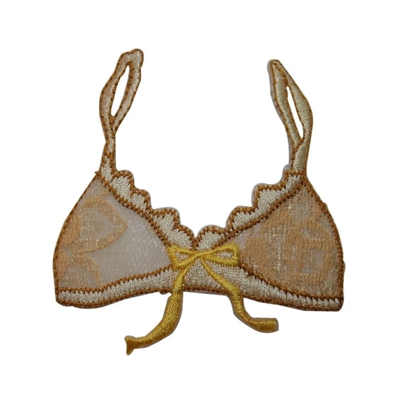 ID 7890 Lingerie With Ribbon Patch Lace Bra Fashion Embroidered Iron On Applique
