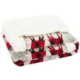 thumbnail image 2 of SAFAVIEH Prancer Sherpa Throw, 50" x 60", Red, 2 of 6