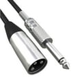 thumbnail image 1 of XLR  pulgada (6,35 mm) TS Jack Cable Adaptador Cable Cuarto de pulgada TS Estéreo Audio Chapado en oro Desequilibrado 15 m Gloria Cable de micrófono, 1 of 9