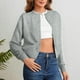 thumbnail image 1 of Cárdigan de punto para mujer, color liso, cuello redondo, suéter con botones, cárdigan, top para mujer, 1 of 8