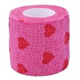 thumbnail image 3 of Heart Rolls Vendajes Cintas elásticas prácticas para heridas para mascotas Animal (M) Rose Red Red, 3 of 6
