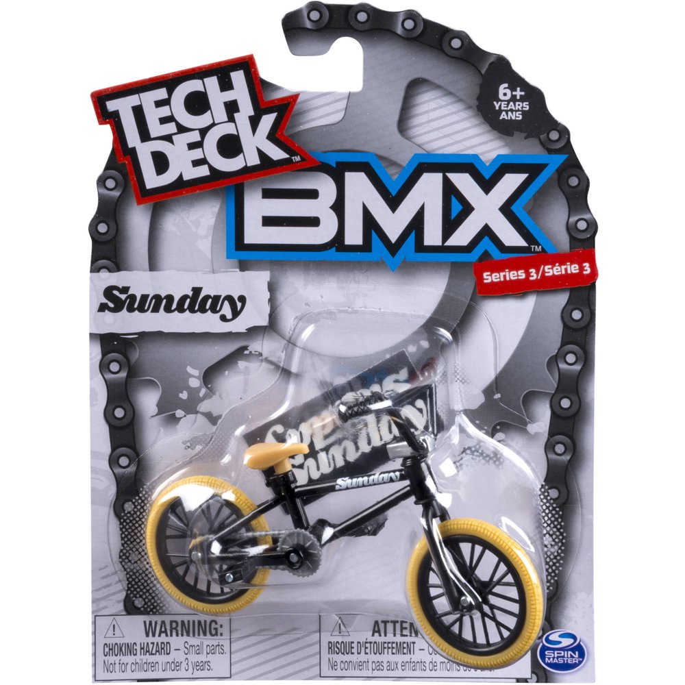 Tech Deck BMX Finger Bike, Sunday, Black/Orange