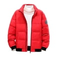 thumbnail image 5 of DYTTDG Men’s Winter Puffer Jacket, Long Sleeve Zip Up Quilted Outerwear with Ribbed Cuffs, Casual Loose Fit Coat for Daily Outdoor Wear, 5 of 8
