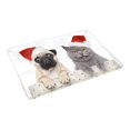 thumbnail image 2 of MKHERT Cat and Dog in Red Christmas Hat Xmas Year Design Doormat Rug Home Decor Floor Mat Bath Mat 23.6x15.7 inch, 2 of 3