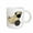White, variant on 3drose, Funny Cute Pug Puppy Dog Bowling Cartoon, 11oz Two-tone Black Mug