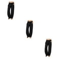 thumbnail image 2 of Pantalones de Poliéster Qarigey Plisados Cintura Alta Informales para Mujer Verano Negro, 2 of 6