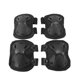 thumbnail image 3 of Juego de 4 rodilleras y coderas de nailon duradero para ciclismo, equipo de protección (negro) Hugtrwg Para Estrenar, 3 of 6