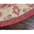 thumbnail image 3 of Unique Loom Espahan Collection Area Rug - Cape Cod (7' 10" Round Red/Beige), 3 of 8