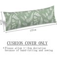 thumbnail image 3 of Sage Green Body Pillow Cover 20"x54" Pillow Case Botanical Plant Leaves Pattern Long Pillow Cases Protector with Zipper Decorative Soft Bedding Pillowcase Rectangle Cushion Covers for Bedroom,Sofa, 3 of 5