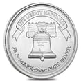 thumbnail image 4 of Lot of 5 - 1 oz Silver Generic Rounds .999 Fine (Varied Condition), 4 of 8