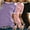 Light Purple + Pink + Black, variant on MORTTIC 3-Pack Women's Solid Color Basic Short Sleeve T-Shirts - Comfortable Crew Neck Casual Tees