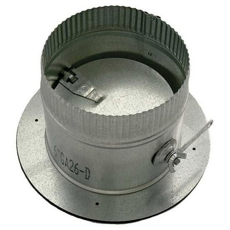 

1pack Greenseam GR6POCR8GA26D Collar W/Damper 8 in Duct Dia Galvanized Steel 26 GA 10 in W x