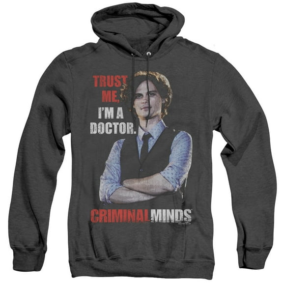 Criminal Minds Trust Me Adult Heather Hoodie Sweatshirt Black
