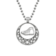 thumbnail image 1 of Patron de los zapatos de lona blanca pintada a mano Collares Colgante Retro Moon Stars Jewelry Unbranded M, 1 of 3