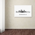 thumbnail image 3 of Trademark Fine Art 'Minneapolis Minnesota Skyline WB-BW' Canvas Art by Marlene Watson, 3 of 3