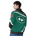 thumbnail image 2 of Men's G-III Extreme  Green New York Jets Maximum Racing Full-Snap Jacket, 2 of 2