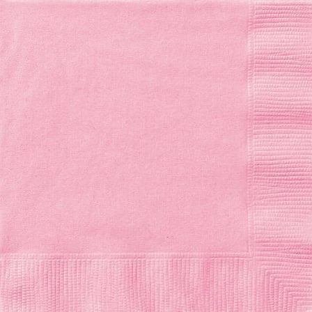 Paper Cocktail Napkins, 5 in, Light Pink, 20ct (Pack of 18)
