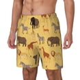 thumbnail image 2 of Balery Cute Animals Mens Swim Trunks Swim Shorts for Men Quick Dry Inseam Beach Shorts with Compression Liner Pocket-3X-Large, 2 of 9