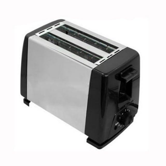 Horno para Hornear Pan 2 Rebanadas Acero Inoxidable para Pan Bagel Waffle (UE)