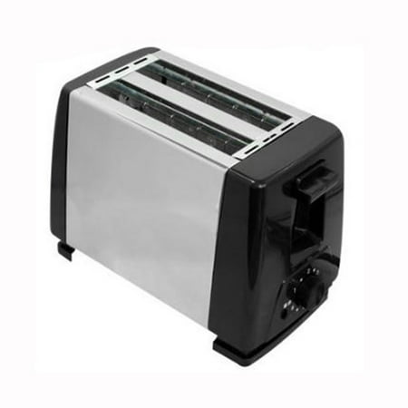 

Household stainless steel toaster double slot toaster fully automatic mini breakfast toast 2 piece heating artifact(US)