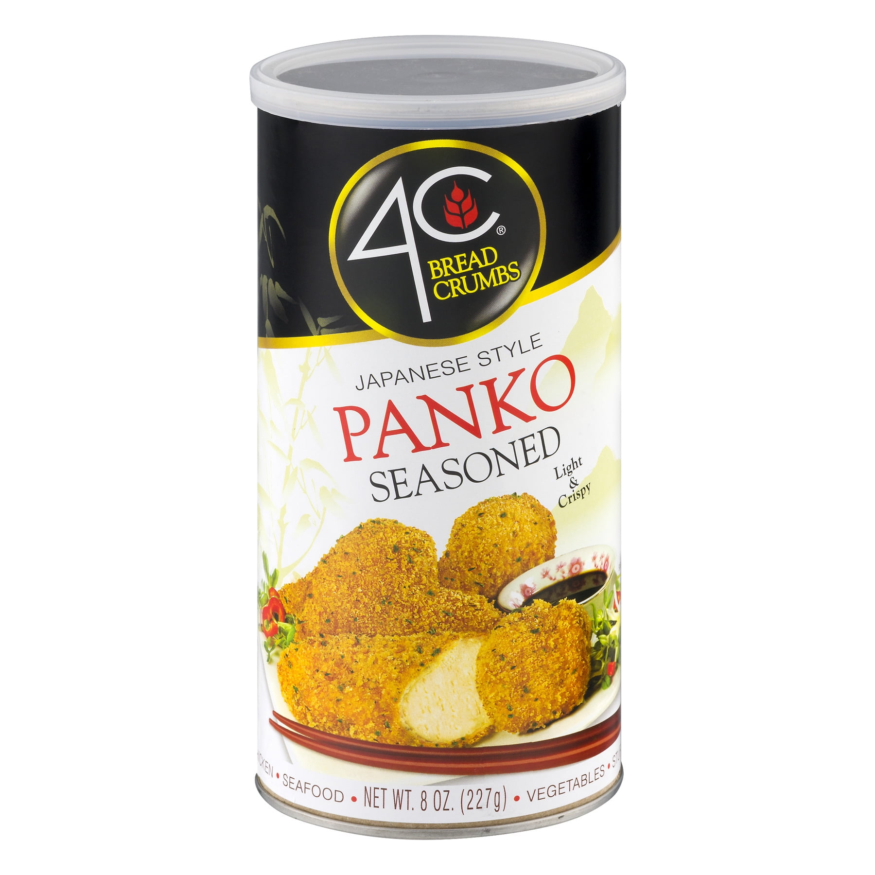 (5 Pack) 4CÃ‚Â® Japanese Style Seasoned Panko Bread Crumbs 8 oz. Canister