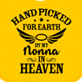 thumbnail image 4 of Inktastic Handpicked for Earth by My Nonna in Heaven with Angel Wings Boys or Girls Baby Bib, 4 of 4