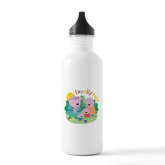 CafePress - Peppa Pig: Family Fun! - Stainless Steel Water Bottle, Sports Bottle, 1.0L