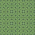 thumbnail image 1 of Ahgly Company Indoor Square Patterned Medium Forest Green Area Rugs, 4' Square, 1 of 6