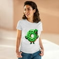 thumbnail image 4 of Strange and Cozy St. Patrick's Donut Doubt Luck Women's Cotton Tee S - 3XL, 4 of 4