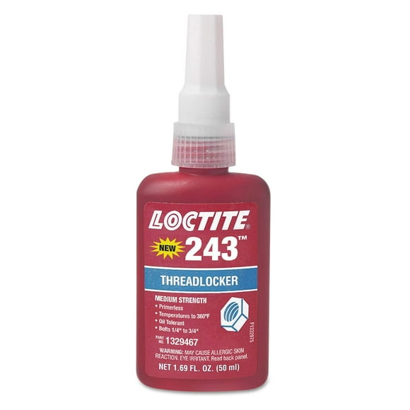 Loctite 243 High Strength 50 Ml Heavy Duty Threadlocker, Pack of 1