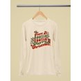 thumbnail image 3 of Rootin' Tootin' Merry Christmas Women's Long Sleeve, 3 of 4