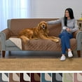 thumbnail image 4 of LAMIRO Waterproof Sofa Cover Machine Washable Couch Cover Non Slip Furniture Protector Slipcover for Dogs,Children,Pets,Oversized Sofa,Coffee, 4 of 7